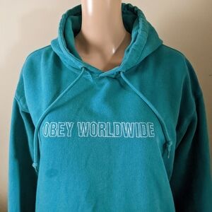 Obey Worldwide embroidered hoodie, size XL